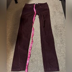 Free People Deep Purple Corduroy Pants